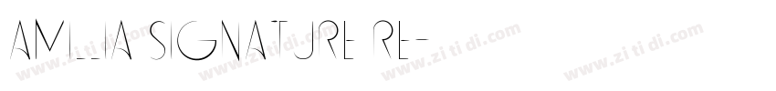 Amillia Signature Re字体转换